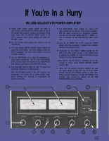 McIntosh MC-2205 - Owners manual